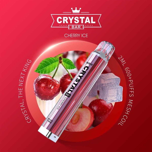 Crystal Bar 600 - Cherry Ice - 20mgl/ml 600 Züge