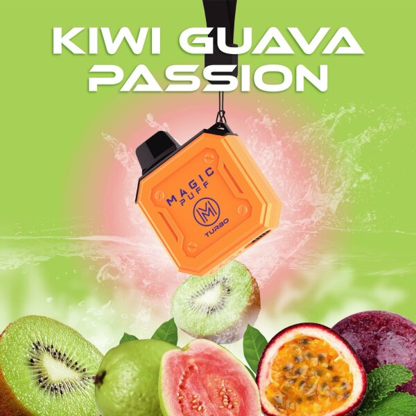 Magic Puff Turbo 800 Puffs 20mg - Kiwi Guava Passion