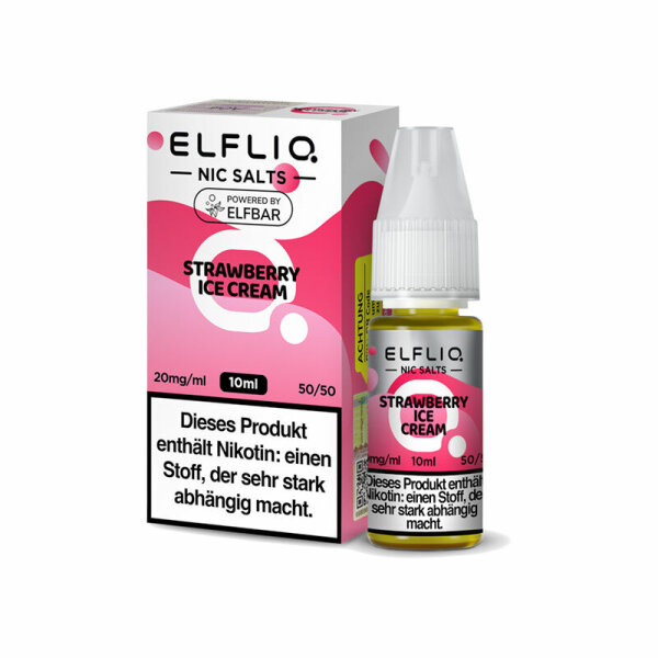 Elfliq - Strawberry Ice Cream - Nikotinsalz Liquid 10mg - 10ml