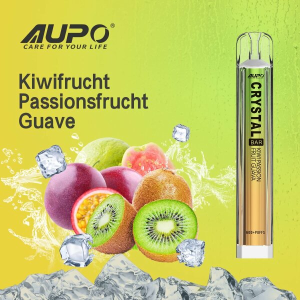 Crystal Bar 600 - Kiwi Passion Fruit Guava - 20mg/ml 600+ Züge