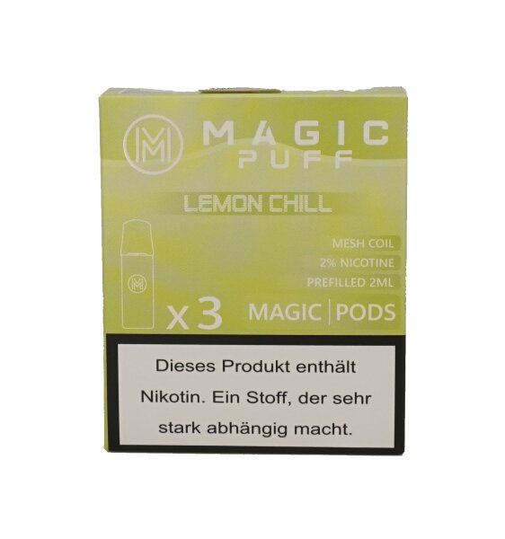 Magic Puff Pod´s - Lemon Chill - 3 Stück