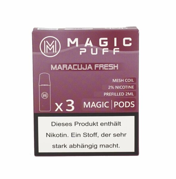 Magic Puff Pod´s - Maracuja Fresh - 3 Stück