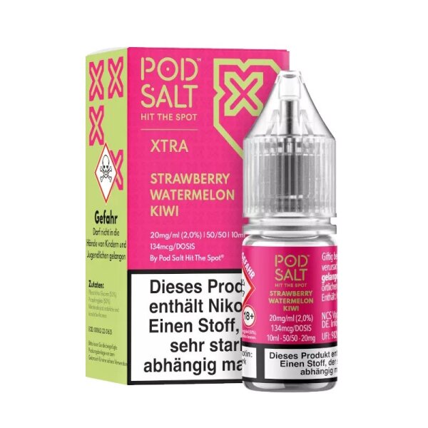 Pod Salt X - Strawberry Watermelon Kiwi - Nikotinsalz Liquid 10mg/ml