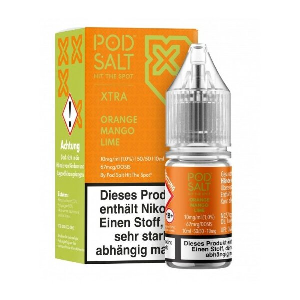 Pod Salt X - Orange Mango Lime - Nikotinsalz Liquid 10mg/ml