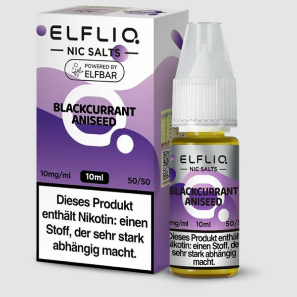 Elfliq - Blackcurrant Aniseed - Nikotinsalz Liquid 10mg - 10ml