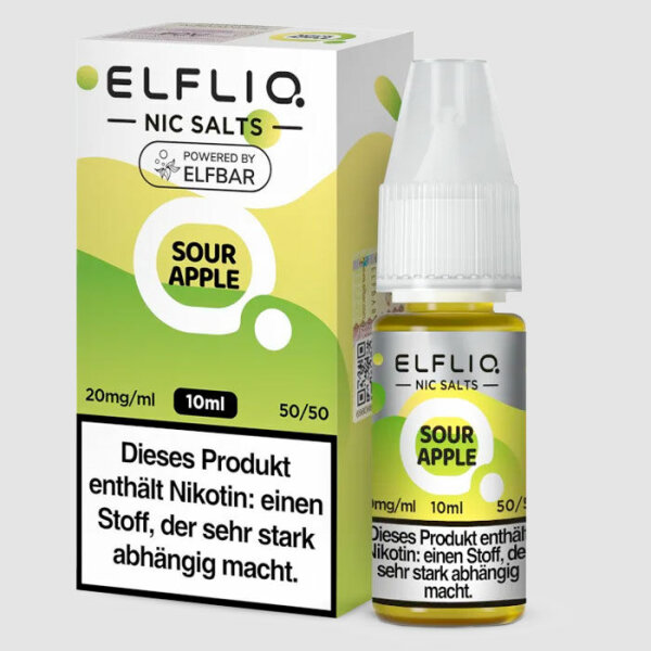 Elfliq - Sour Apple - Nikotinsalz Liquid 20mg - 10ml