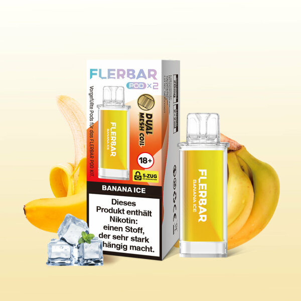 Flerbar Pods 2er Set - Banana Ice - 20mg