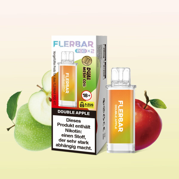 Flerbar Pods 2er Set - Double Apple - 20mg