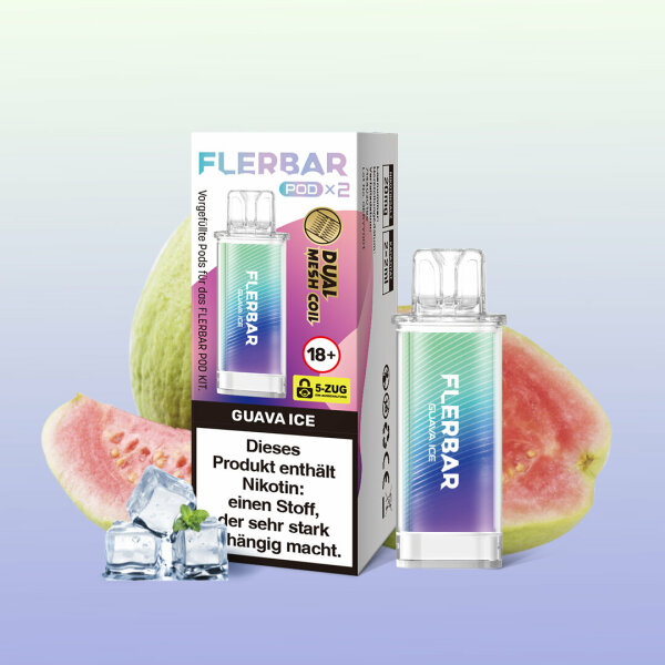 Flerbar Pods 2er Set - Guava Ice - 20mg