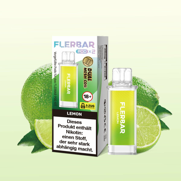 Flerbar Pods 2er Set - Lemon - 20mg