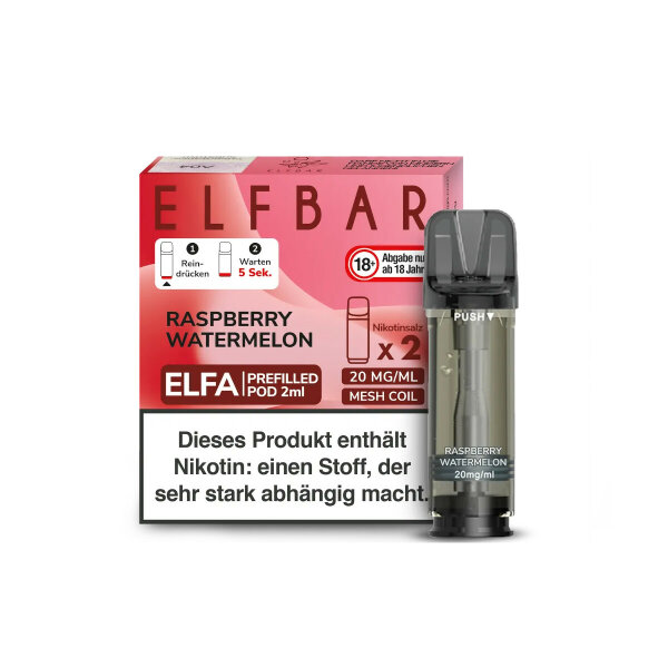 Elfbar Elfa Pod - Raspberry Watermelon - 20mg 2Stk