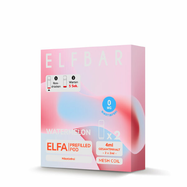 Elfbar Elfa Pod - Watermelon - 0mg 2Stk