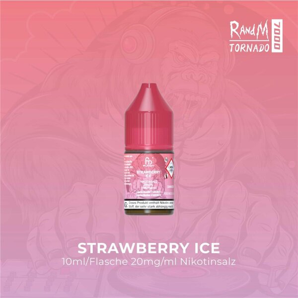 RandM Tornado Liquid 10ml - Strawberry Ice 20mg