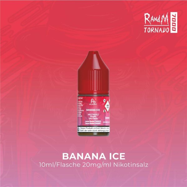 RandM Tornado Liquid 10ml - Banana Ice 20mg