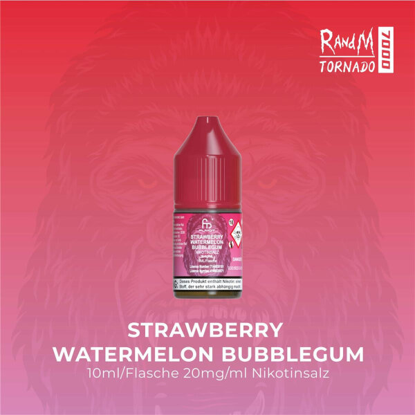 RandM Tornado Liquid 10ml - Strawberry Watermelon Bubblegum 20mg