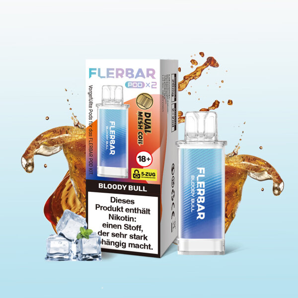 Flerbar Pods 2er Set - Bloody Bull - 20mg