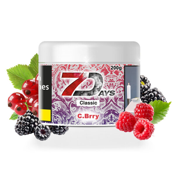 7 Days Classic Tabak Cold Berry 200g