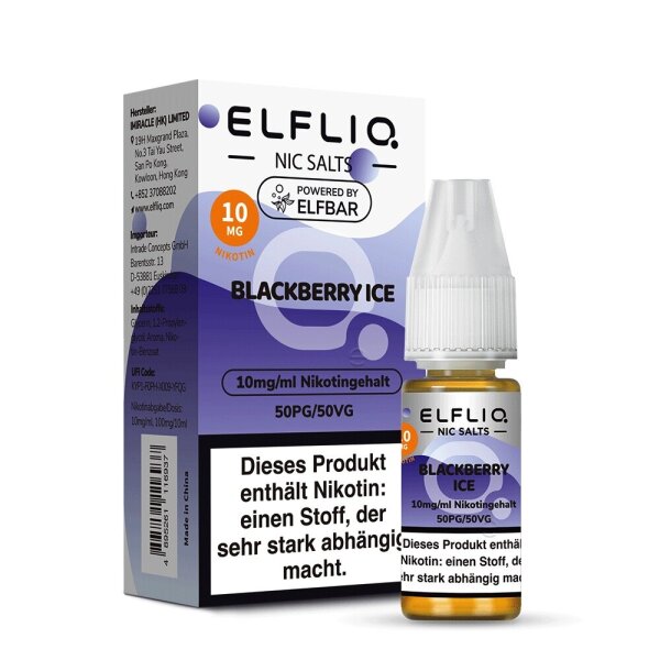 Elfliq - Blackberry Ice - Nikotinsalz Liquid 20mg - 10ml