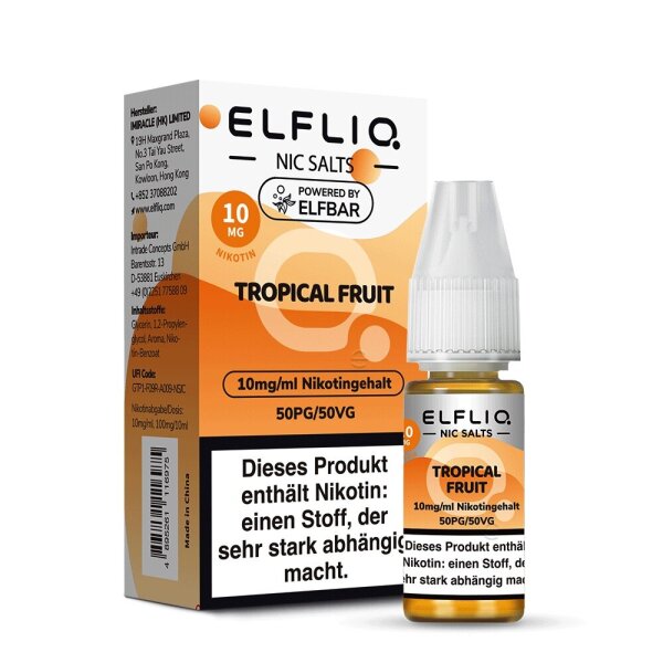 Elfliq - Tropical Fruit - Nikotinsalz Liquid 10mg - 10ml