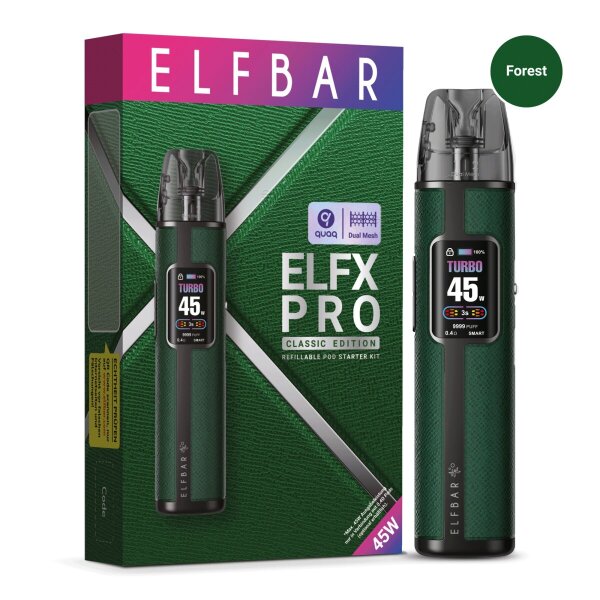 ELFBAR ELFX Pro - Refillable Pod Kit - Forest