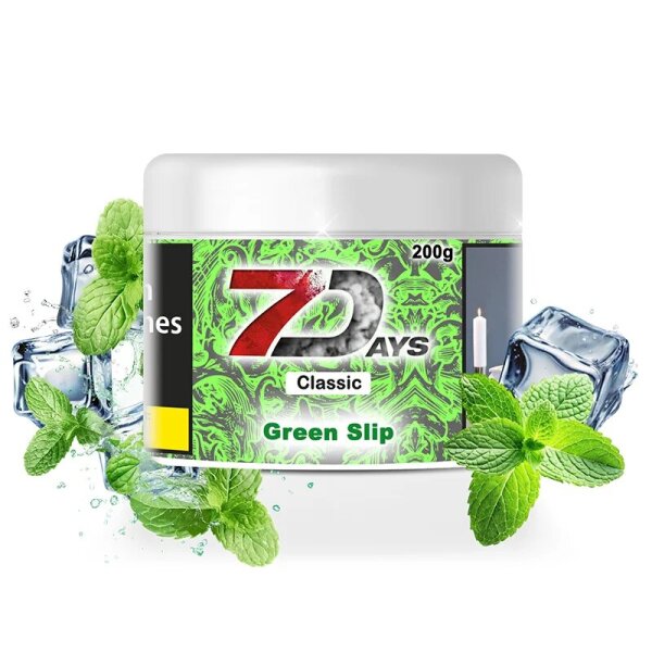 7 Days Tabak Calssic Green Slip 200g