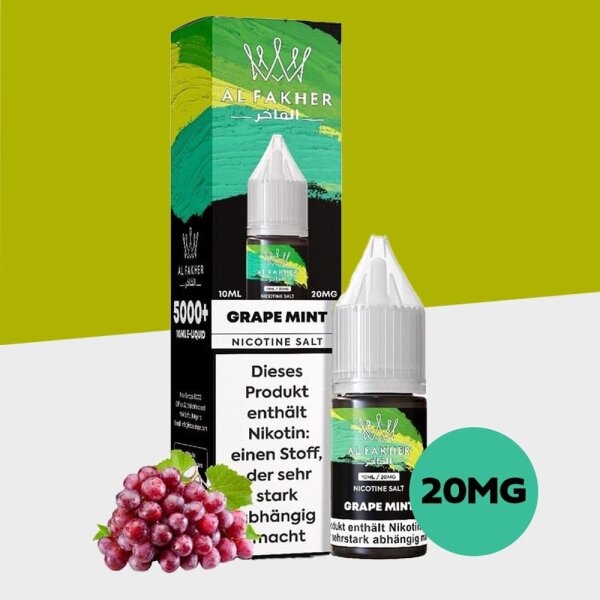 Al Fakher Liquid - Grape Mint 20mg 10ml