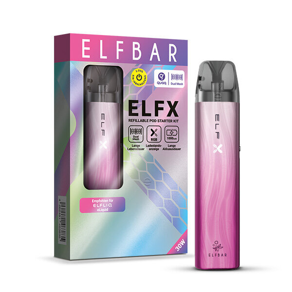 ELFBAR ELFX - Pod Kit - Silver-Pink