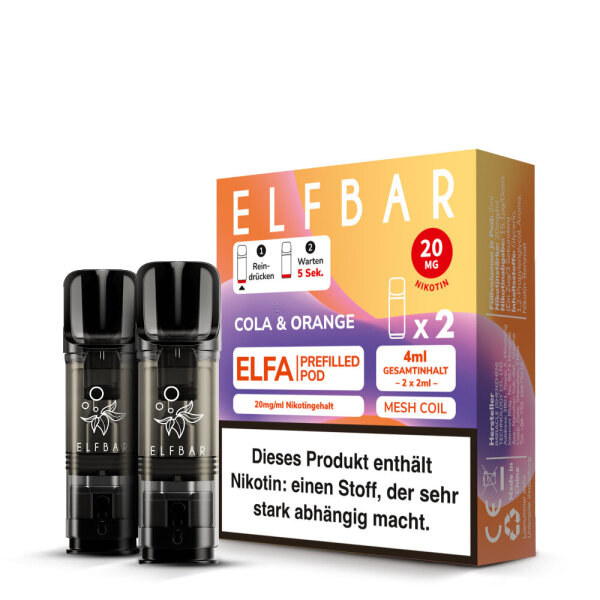 Elfbar Elfa Pod - Cola & Orange & Orange - 20mg 2Stk