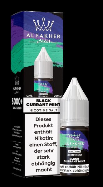 Al Fakher Liquid - Blackcurrant Mint 20mg 10ml