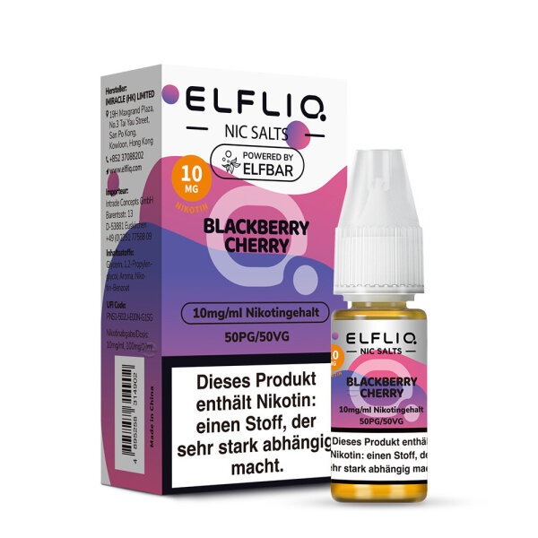 Elfliq - Blackberry Cherry - Nikotinsalz Liquid 10mg - 10ml