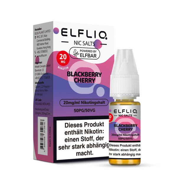 Elfliq - Blackberry Cherry - Nikotinsalz Liquid 20mg - 10ml