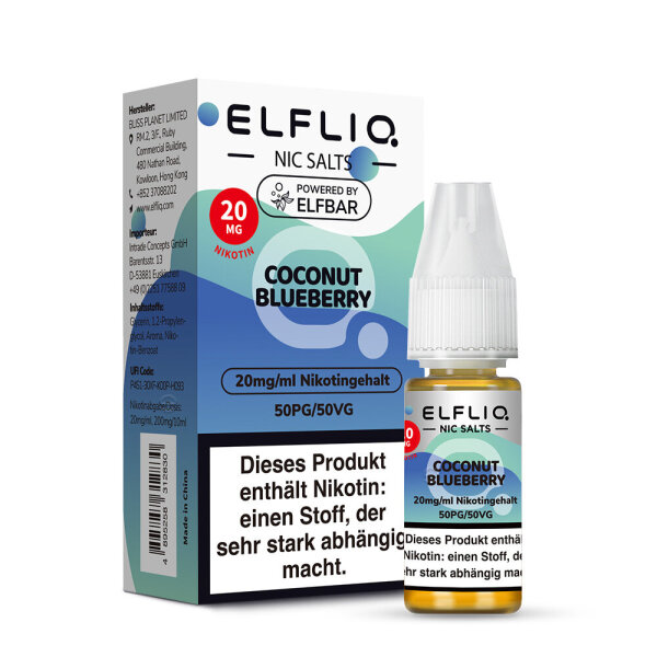 Elfliq - Coconut Blueberry - Nikotinsalz Liquid 20mg - 10ml