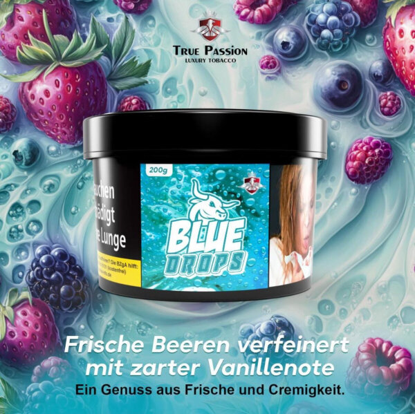 True Passion Tabak Blue Drops 200g