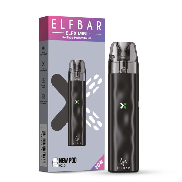 ELFBAR ELFX MINI MINI - Pod Kit - Black