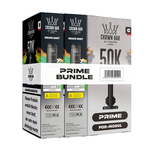 Al Fakher - Hypermax Prime 50K (2er Pods + Coil) - Grape Mint